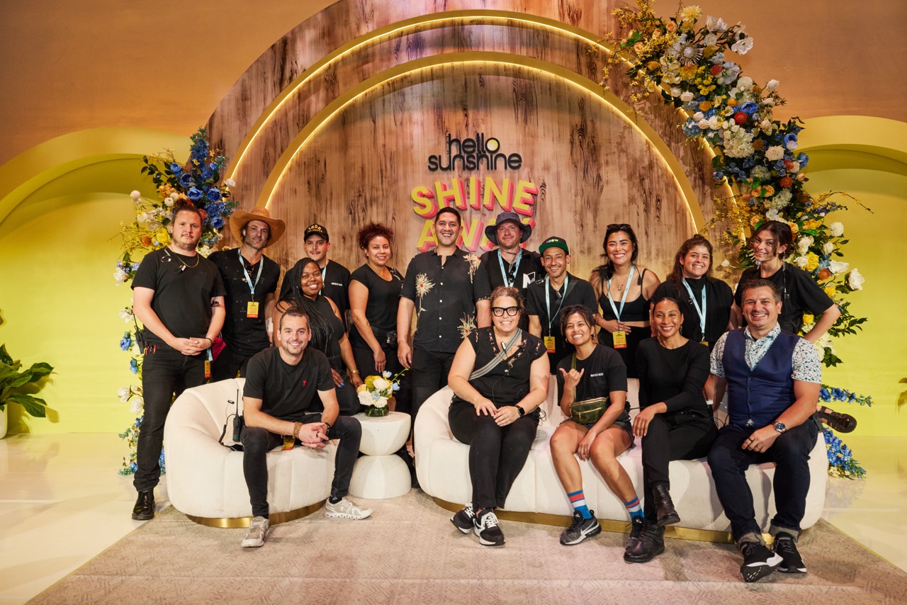 Justin Lefkovitch and the Mirrored Media team at Hello Sunshine Shine Away